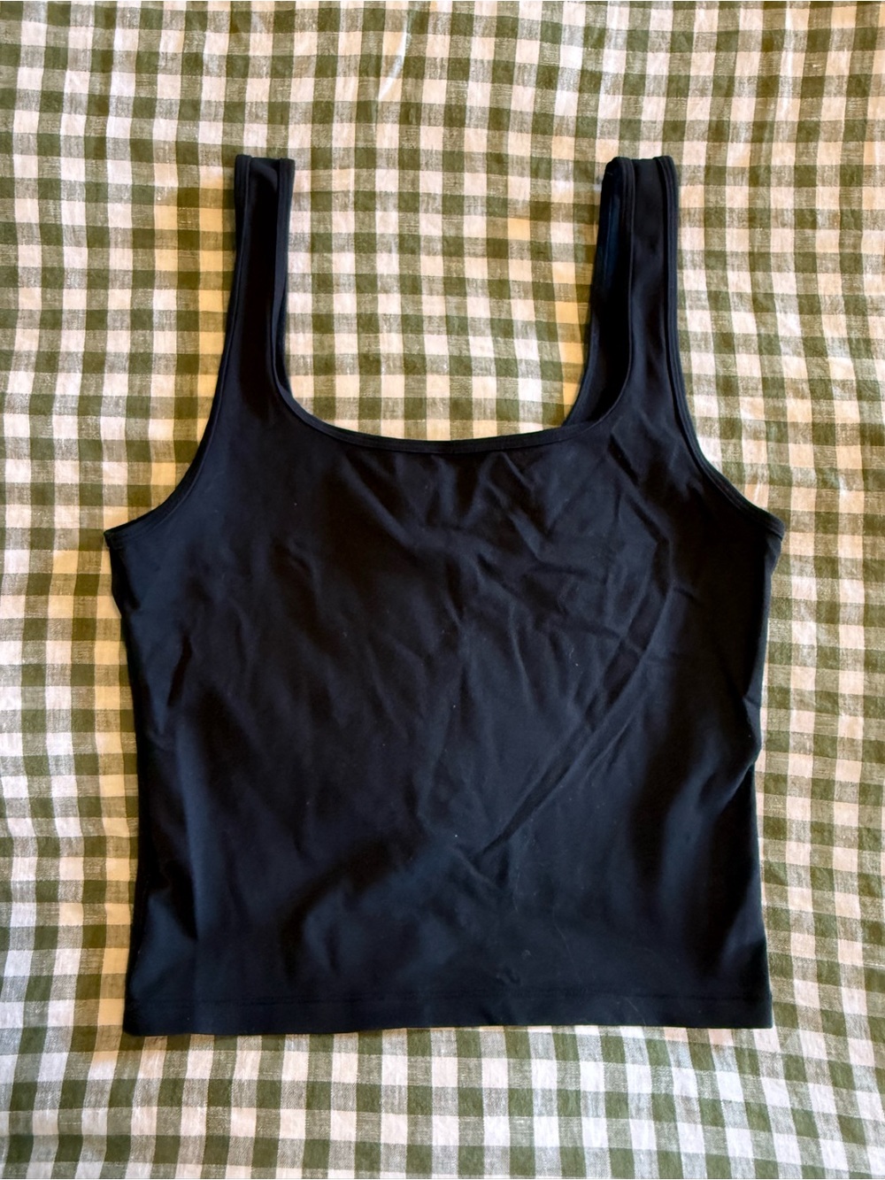 Abercrombie & Fitch Black Square-Neck Tank